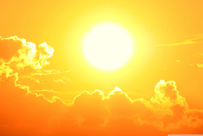 Solartechnik - Sonnenuntergang