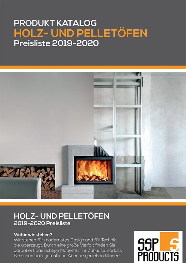 Katalog für Pelletsöfen und Öfen