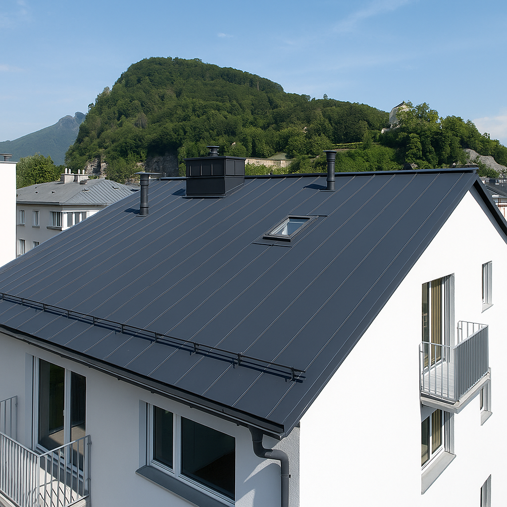 Neues Blechdach in Salzburg nahe Möchsberg