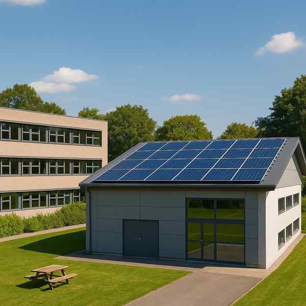 Photovoltaikanlage auf Schulgebäude in Zirl in Tirol